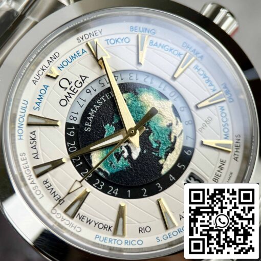 Omega Seamaster 220.93.43.22.99.001 Aqua-Terra Worldtimer 43 - Best 1:1 Edition - Imagen 4