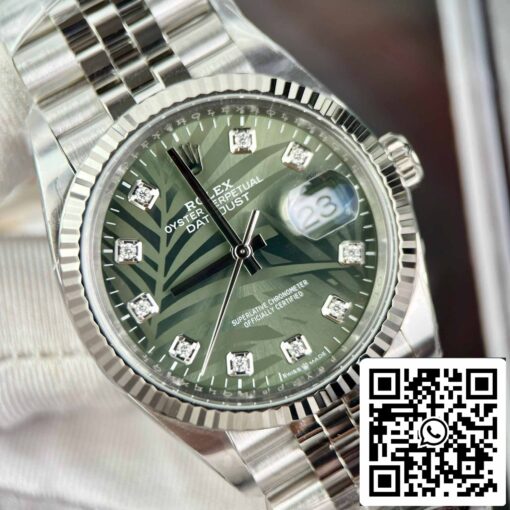 Rolex Datejust M126234-0055 36MM 1:1 Best Edition Clean Factory Green Dial - immagine 17