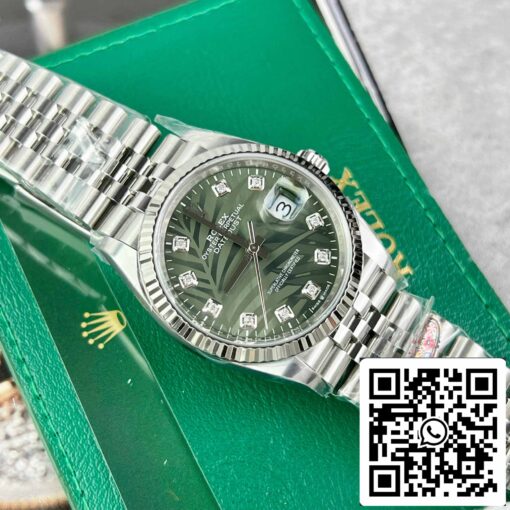 Rolex Datejust M126234-0055 36MM 1:1 Best Edition Clean Factory Green Dial - immagine 4