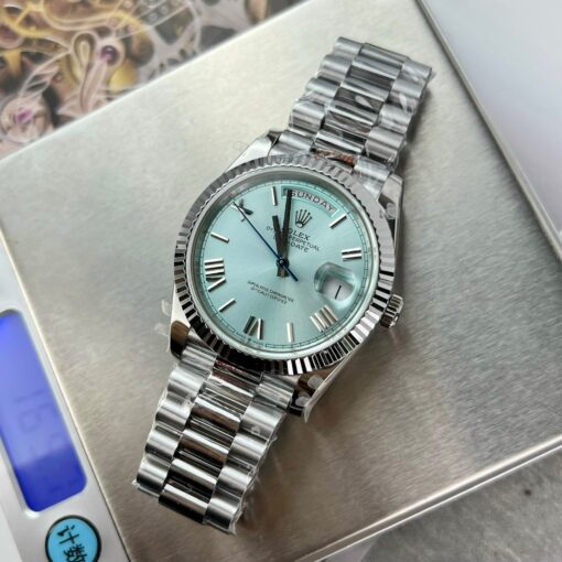 Rolex Day Date M228236-0012 Platinum Roman Dial Best 1:1 Edition GM Factory V2 — изображение 3