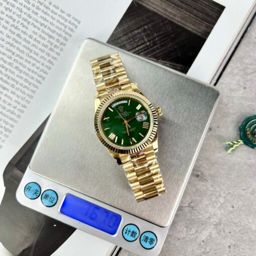 Rolex Day Date M228238-0061 Best 1:1 Edition GM Factory V2 Green Dial Yellow Gold - Image 13