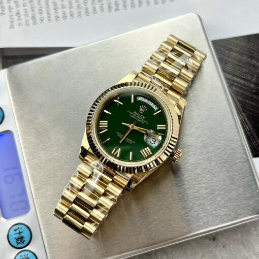 Rolex Day Date M228238-0061 Best 1:1 Edition GM Factory V2 Green Dial Yellow Gold - Image 2