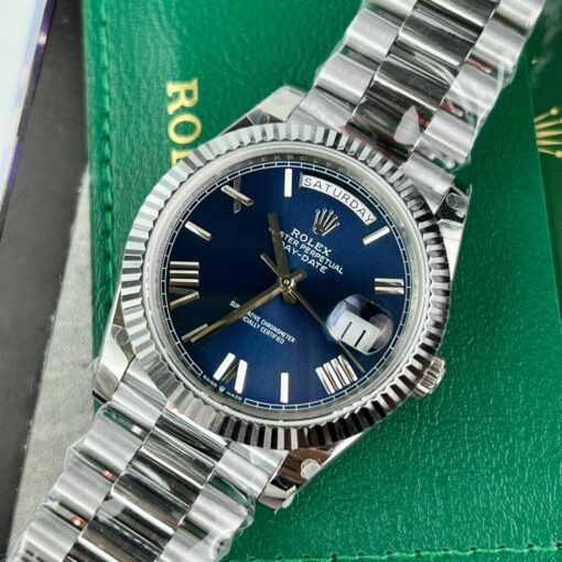 Rolex Day Date M228236-0007 1:1 Best Edition GM Factory V2 Blue Dial — изображение 9