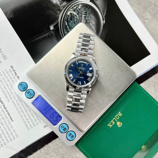 Rolex Day Date M228236-0007 1:1 Best Edition GM Factory V2 Blue Dial — изображение 27