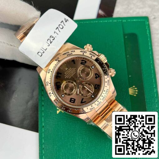 Rolex Daytona 116515 Rose Gold Chocolate Arabic Dial - BT Factory best 1:1 edition - 이미지 4