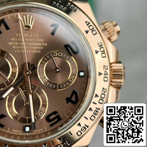 Rolex Daytona 116515 Rose Gold Chocolate Arabic Dial - BT Factory best 1:1 edition - 이미지 8