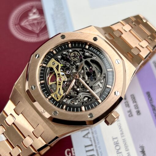 Audemars Piguet Royal Oak 15407OR.OO.1220OR.01 Best 1:1 Edition 18k Rosegold wrapped - Imagen 4