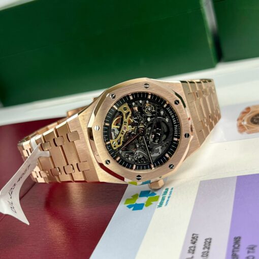 Audemars Piguet Royal Oak 15407OR.OO.1220OR.01 Best 1:1 Edition 18k Rosegold wrapped - Imagen 5