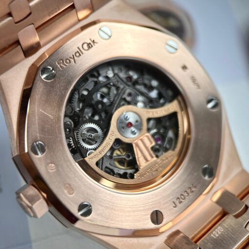 Audemars Piguet Royal Oak 15407OR.OO.1220OR.01 Best 1:1 Edition 18k Rosegold wrapped - Imagen 12