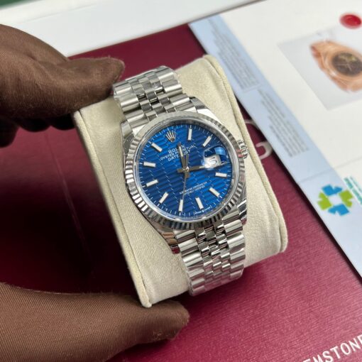 Rolex Datejust 126234 3d dial1:1 Best Edition EW Factory Blue Dial - immagine 2