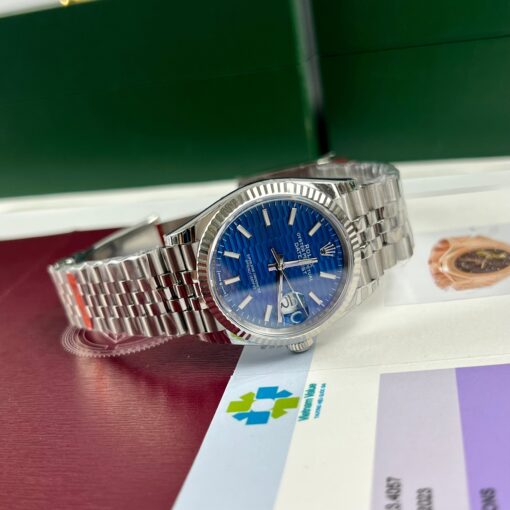 Rolex Datejust 126234 3d dial1:1 Best Edition EW Factory Blue Dial - immagine 4