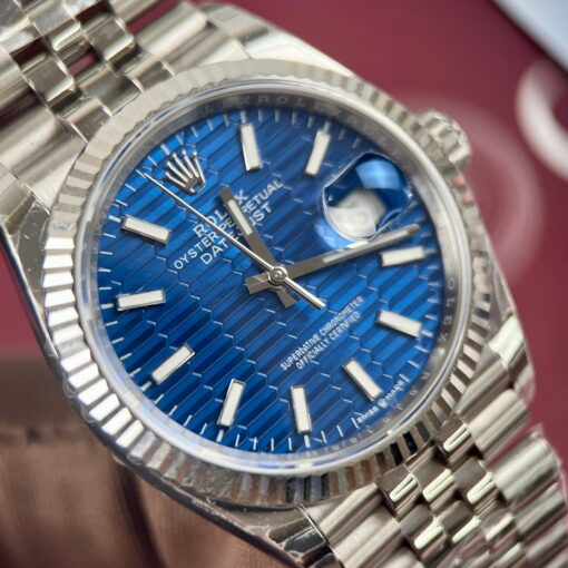 Rolex Datejust 126234 3d dial1:1 Best Edition EW Factory Blue Dial - immagine 6