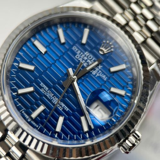 Rolex Datejust 126234 3d dial1:1 Best Edition EW Factory Blue Dial - immagine 7