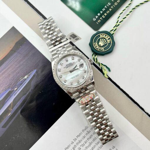 Rolex Datejust M278274-0006 Mother Of Pearl Dial custom Diamonds Bezel - Image 2