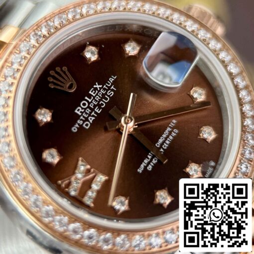 Replica Rolex Lady-Datejust 28 279171-0003 Chocolate dial EW Factory Best Edition – Bild 8