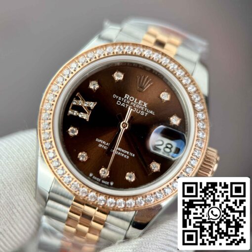 Replica Rolex Lady-Datejust 28 279171-0003 Chocolate dial EW Factory Best Edition – Bild 9