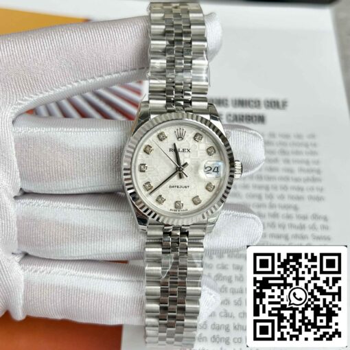 Replica Rolex Datejust M278274-0006 Oystersteel Meteorite dial 31mm EW Factory - immagine 2