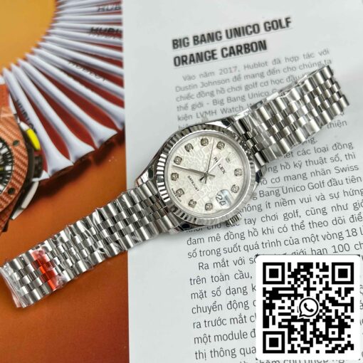 Replica Rolex Datejust M278274-0006 Oystersteel Meteorite dial 31mm EW Factory - immagine 11