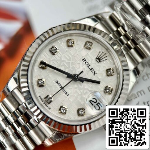 Replica Rolex Datejust M278274-0006 Oystersteel Meteorite dial 31mm EW Factory - immagine 9