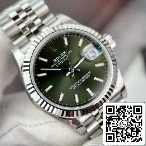 Replica Rolex Datejust 31 278274-0018 EW Factory 31mm Olive dial - immagine 6