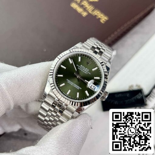 Replica Rolex Datejust 31 278274-0018 EW Factory 31mm Olive dial - immagine 8