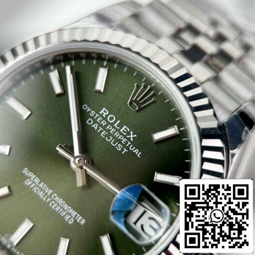 Replica Rolex Datejust 31 278274-0018 EW Factory 31mm Olive dial - immagine 5