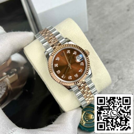 Replica Rolex Lady-Datejust M279171-0011 Oystersteel EW Factory Best Edition 31mm - Image 11