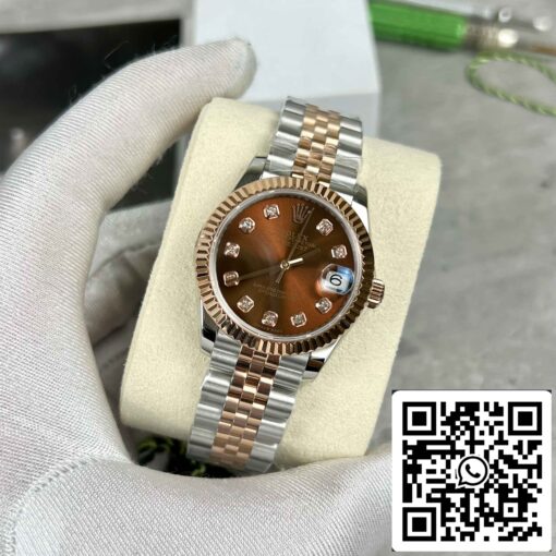 Replica Rolex Lady-Datejust M279171-0011 Oystersteel EW Factory Best Edition 31mm - Image 10