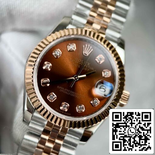 Replica Rolex Lady-Datejust M279171-0011 Oystersteel EW Factory Best Edition 31mm - Image 6