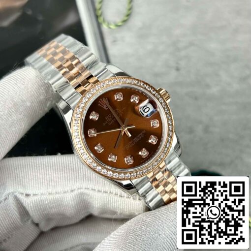 Replica Rolex Lady-Datejust M279171-0011 Oystersteel EW Factory Bezel Stone - immagine 2