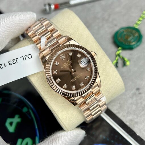 Rolex Datejust 31 278275 wrapped 18k rose gold  1:1 best edition EU replica watch - Image 3