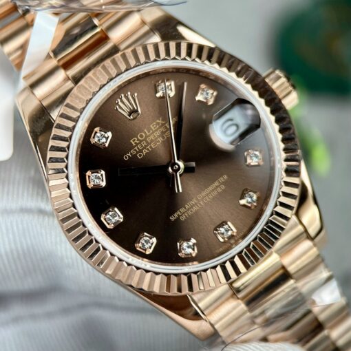 Rolex Datejust 31 278275 wrapped 18k rose gold  1:1 best edition EU replica watch - Image 5