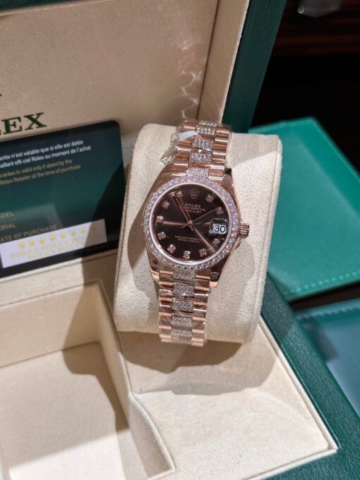 Rolex Datejust 31 278275 wrapped 18k rose gold and diamonds 1:1 best edition - Image 2