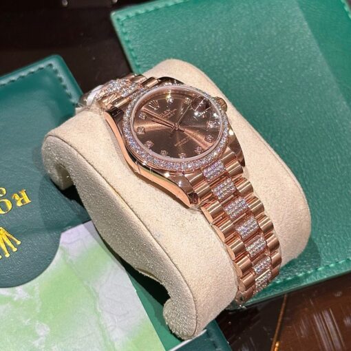 Rolex Datejust 31 278275 wrapped 18k rose gold and diamonds 1:1 best edition - Image 4