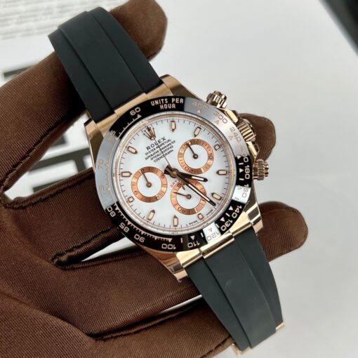 Rolex Daytona M116505-0010  1:1 Best Edition BT Factory Rose Gold Rubber Strap - Image 11