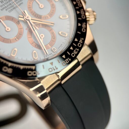 Rolex Daytona M116505-0010  1:1 Best Edition BT Factory Rose Gold Rubber Strap - Image 6