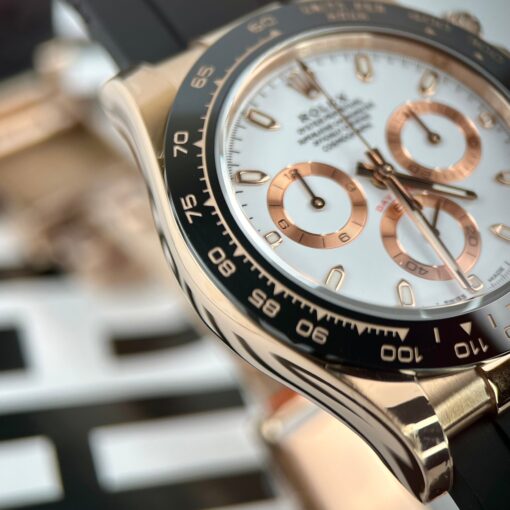 Rolex Daytona M116505-0010  1:1 Best Edition BT Factory Rose Gold Rubber Strap - Image 5