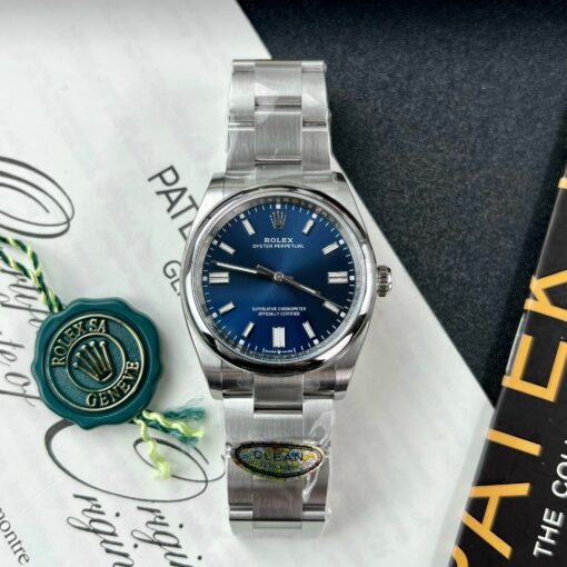 Rolex Oyster Perpetual M126000-0003 36MM 1:1 Best Edition VS Factory Blue dial - Image 12