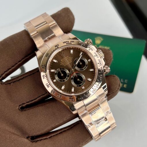 Rolex Cosmograph Daytona 116505 Chocolate dial 1:1 best edition BTF 18k Rose gold - 이미지 3