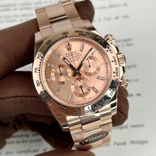 Replica Rolex Cosmograph Daytona 40mm Everose gold 116505 1:1 best edition BTF – Bild 4