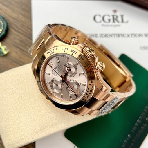 Rolex Cosmograph Daytona 40mm Everose gold 116505 1:1 Best Edition Clean Factory Newest Version - Image 8