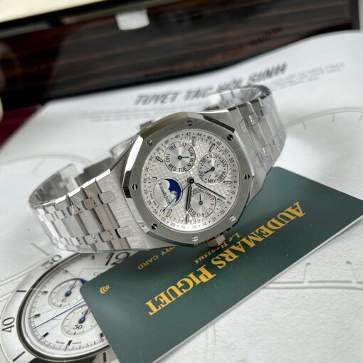 Audemars Piguet Royal Oak 26574ST.OO.1220ST.001 1:1 Best Edition APS Factory White Dial — изображение 3