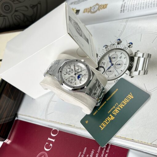 Audemars Piguet Royal Oak 26574ST.OO.1220ST.001 1:1 Best Edition APS Factory White Dial — изображение 4