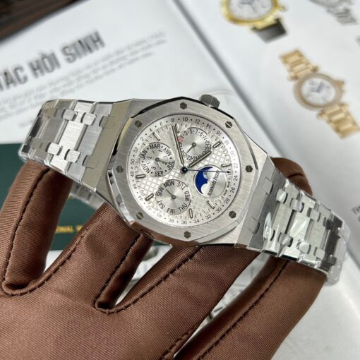 Audemars Piguet Royal Oak 26574ST.OO.1220ST.001 1:1 Best Edition APS Factory White Dial — изображение 5