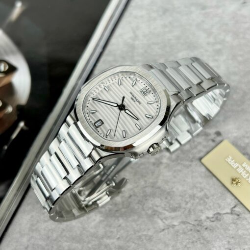 Patek Philippe Nautilus Ladies 7118/1A-010 3K Factory 1:1 Best Edition Swiss ETA324 - immagine 9