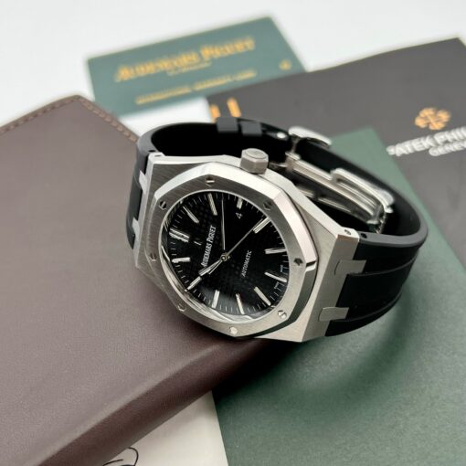 Audemars Piguet Royal Oak 15400 1:1 Best Edition APS Factory Black Dial - immagine 5