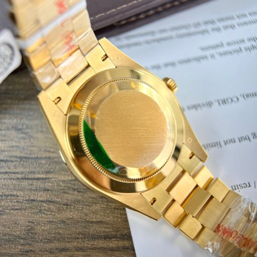 Rolex Day-Date 40 Yellow Gold 228238 Green Rom 1:1 best edition 175 gram V3 GM Factory CounterWeight Version - immagine 13