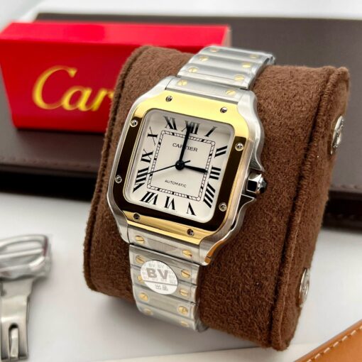 Cartier De Santos W2SA0016 35MM 1:1 Best Edition BV Factory White Dial newest 2024 version - Image 3