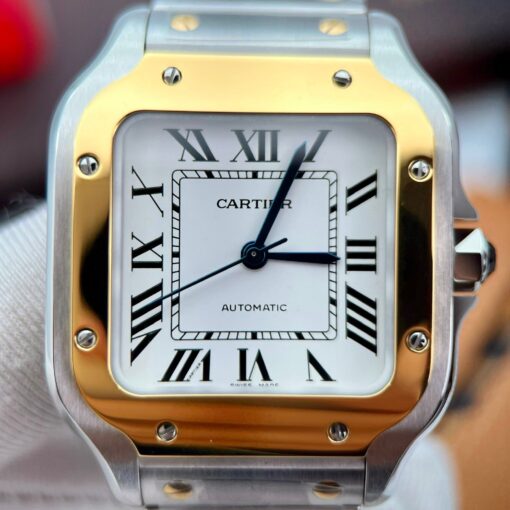 Cartier De Santos W2SA0016 35MM 1:1 Best Edition BV Factory White Dial newest 2024 version - Image 7