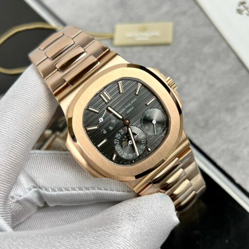 Patek Philippe Nautilus 5712/1R-001 1:1 Best Edition GR Factory Grey Dial Rose Gold - Image 2